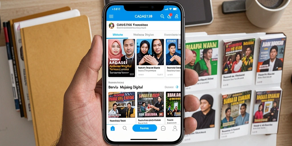 Antarmuka aplikasi CADAS138 yang modern dan menarik