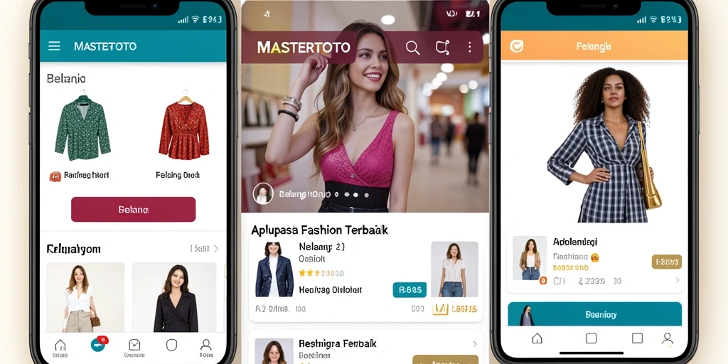 Tampilan antarmuka aplikasi MASTERTOTO yang stylish dan user-friendly.