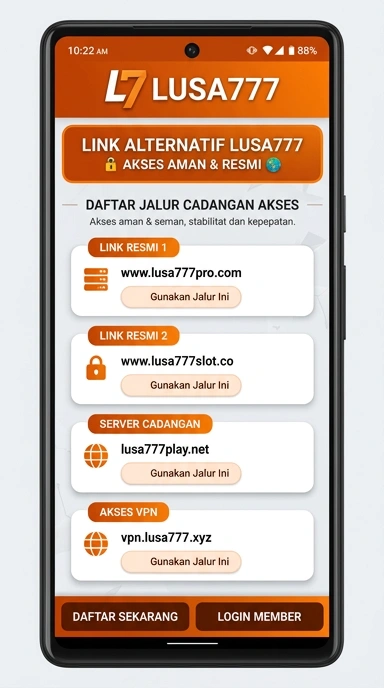 Tampilan link alternatif lusa777